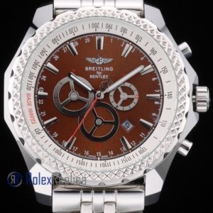Alternative view of Breitling replica chrono acciaio navitimer brown dial imitazione copia