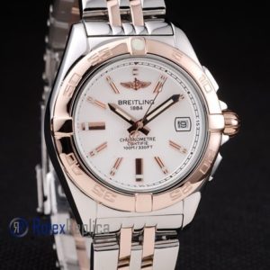 Alternative view of Breitling replica chronographe lady acciaio oro imitazione copia