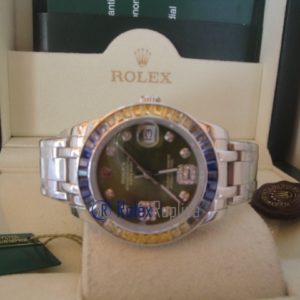 rolex replica pearlmaster acciaio yellow blue orologio imitazione