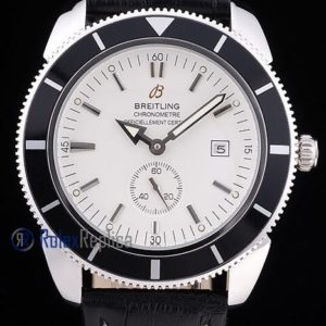 Breitling replica chronometer white dial strip leather imitazione copia