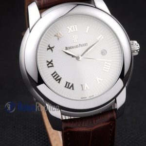 audemars piguet replica white dial strip leather imitazione copia