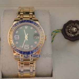 rolex replica pearlmaster oro giallo yellow blue orologio imitazione