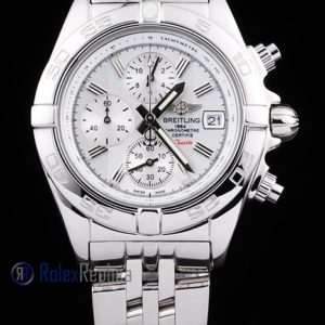 Alternative view of Breitling replica chrono chronographe lady acciaio white dial imitazione copia