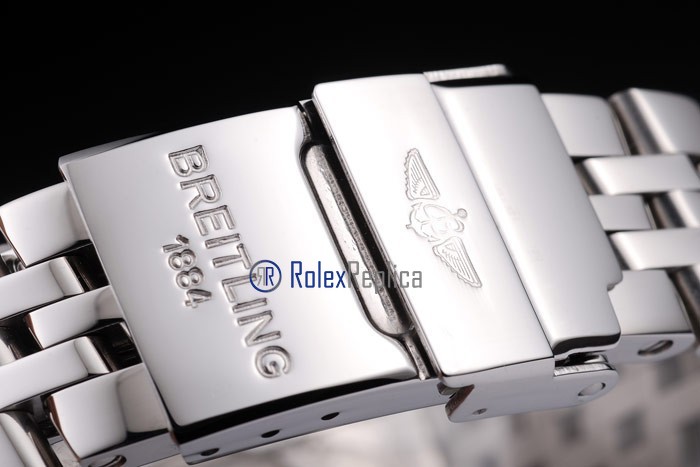 Breitling replica chrono chronographe lady acciaio white dial imitazione copia - immagine 7