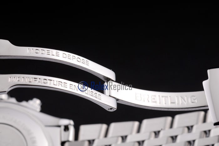 Breitling replica chrono chronographe lady acciaio white dial imitazione copia - immagine 8