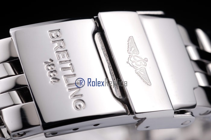 Breitling replica chronographe lady acciaio white dial imitazione copia - immagine 6