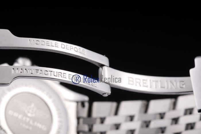 Breitling replica chronographe lady acciaio white dial imitazione copia - immagine 7