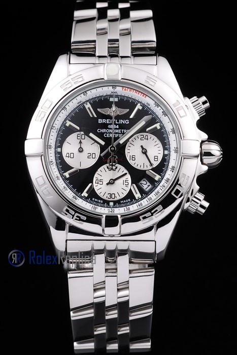 Breitling replica chrono chronographe acciaio dial panda imitazione copia - immagine 2