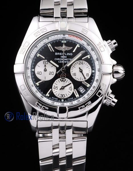 Breitling replica chrono chronographe acciaio dial panda imitazione copia