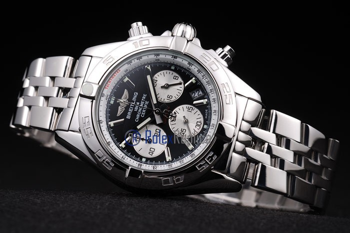 Breitling replica chrono chronographe acciaio dial panda imitazione copia - immagine 6
