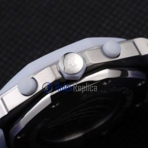Alternative view of audemars piguet replica chrono offshore white strip rubber-b imitazione copia