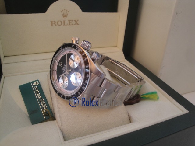 rolex replica daytona paulnewman 6245 black dial vintage orologio replica copia - immagine 6
