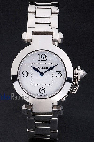 Cartier replica pasha acciaio white dial imitazione copia