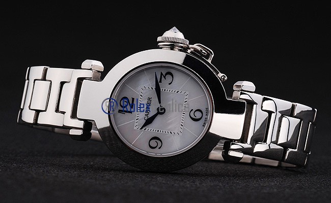 Cartier replica pasha acciaio white dial imitazione copia - immagine 9