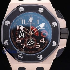 audemars piguet replica chrono offshore alinghi team strip rubber imitazione copia