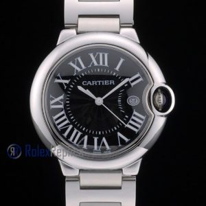 Cartier replica ballon bleu acciaio black roman imitazione copia