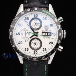 Tag-heuer replica carrera calibre 16 chrono strip leather imitazione copia