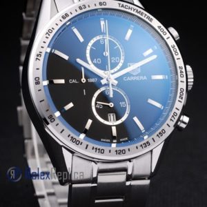 Alternative view of Tag-heuer replica carrera calibre 1887 chrono acciaio imitazione copia