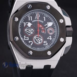 audemars piguet replica chrono offshore acciaio alinghi team black strip rubber imitazione copia