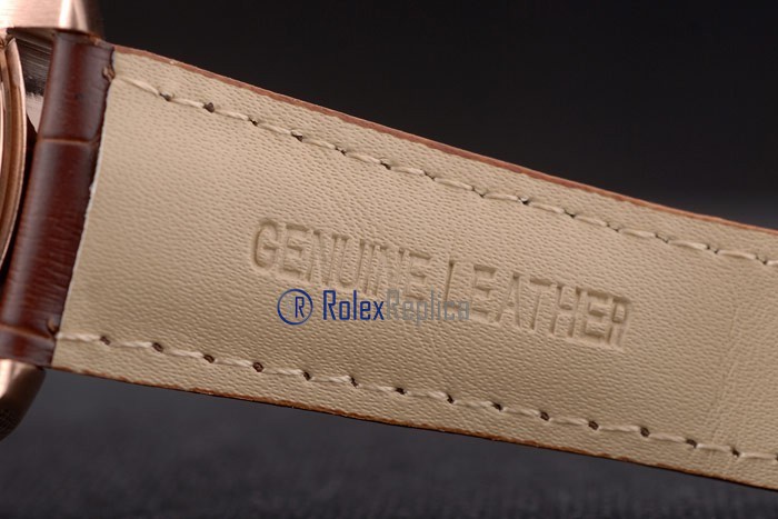 Tag-heuer replica carrera pendulum chrono rose gold strip leather imitazione copia - immagine 11