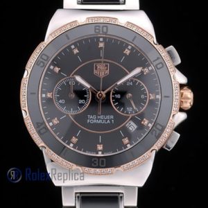 Alternative view of Tag-heuer replica gran carrera formula 1 chrono acciaio rose gold imitazione copia
