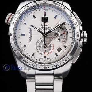 Tag-heuer replica carrera calibre 36 chrono acciaio white dial imitazione copia