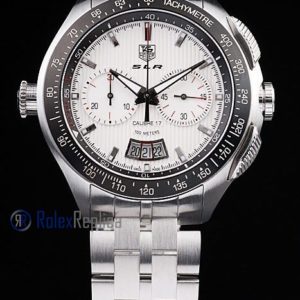 Tag-heuer replica carrera calibre 17 slr chrono acciaio white dial imitazione copia