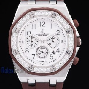 audemars piguet replica chrono offshore acciaio alinghi team lady strip rubber imitazione copia