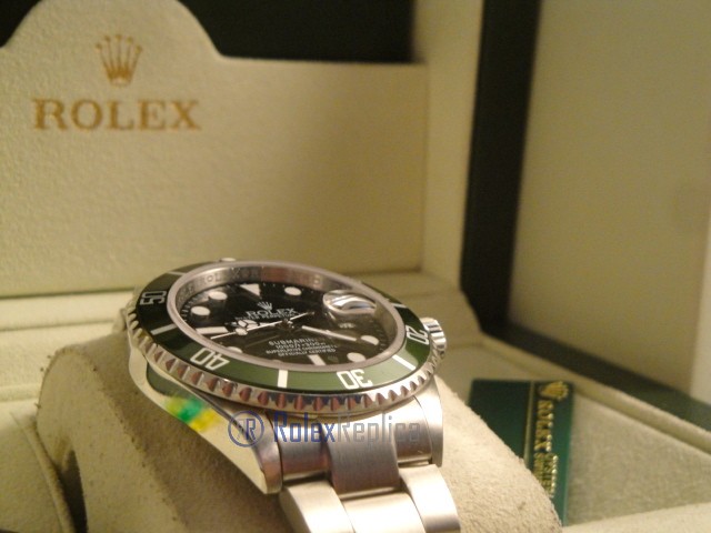 rolex replica submariner 50th anniversary ghiera verde orologio copia imitazione - immagine 7