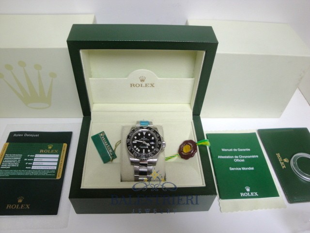 rolex replica GMT master II 116710LN nero ceramica orologio replica - immagine 3