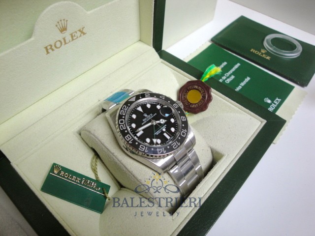 rolex replica GMT master II 116710LN nero ceramica orologio replica - immagine 4