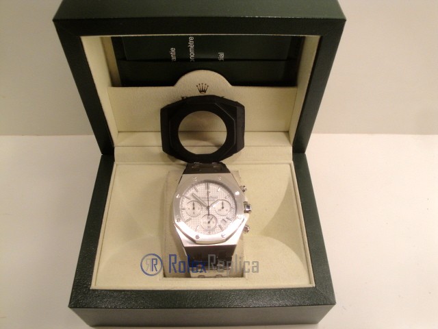 audemars piguet replica chrono royal oak white dial imitazione copia - immagine 2