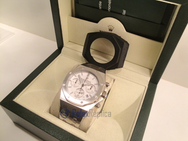 audemars piguet replica chrono royal oak white dial imitazione copia - immagine 3