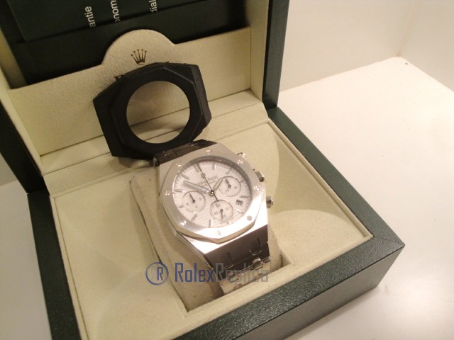 audemars piguet replica chrono royal oak white dial imitazione copia - immagine 4