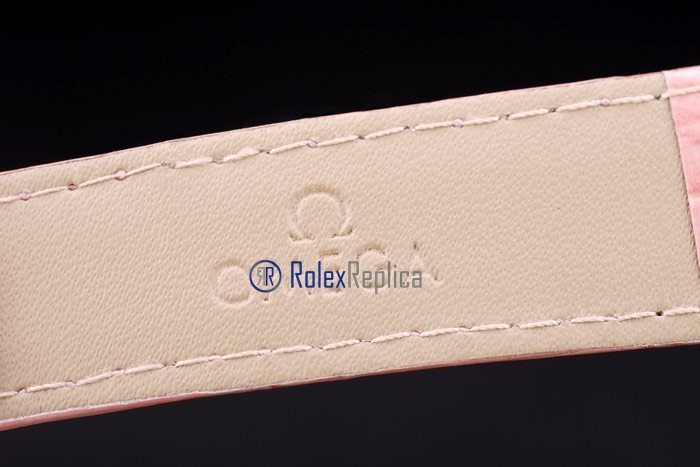 Omega replica seamaster co-axial lady strip leather imitazione copia - immagine 7