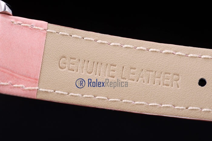 Omega replica seamaster co-axial lady strip leather imitazione copia - immagine 8