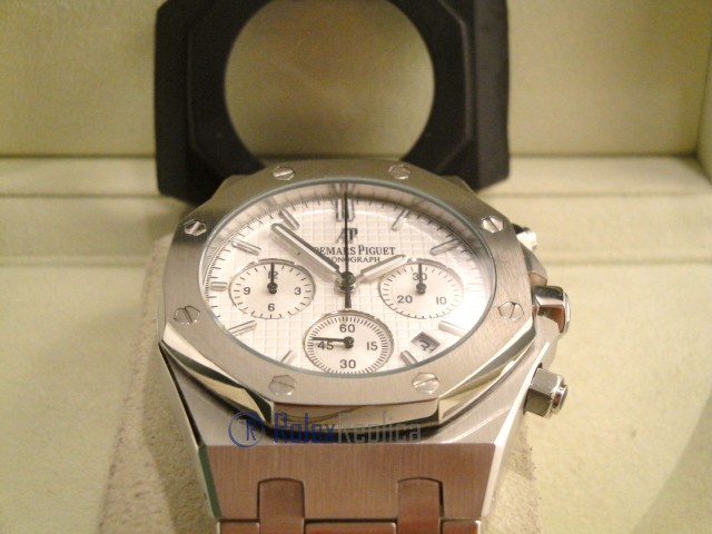audemars piguet replica chrono royal oak white dial imitazione copia - immagine 5