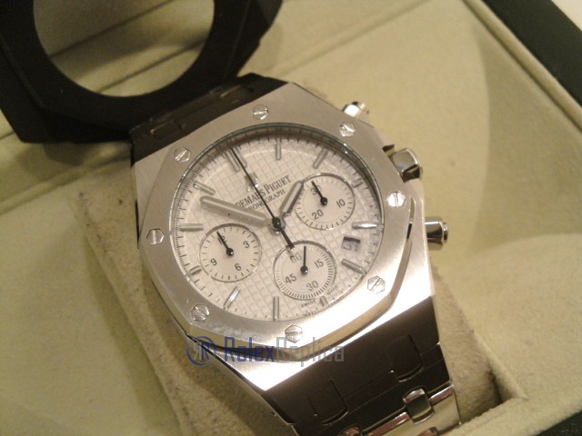 audemars piguet replica chrono royal oak white dial imitazione copia - immagine 6