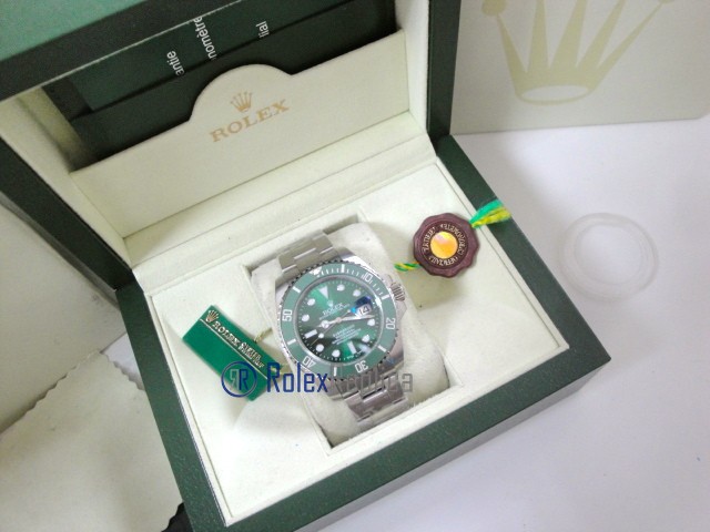 rolex replica submariner ceramica ghiera verde hulk orologio replica copia imitazione - immagine 8