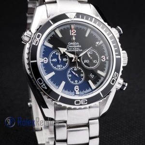 Alternative view of Omega replica seamaster co-axial chrono acciaio black dial imitazione copia