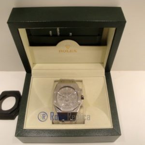 Alternative view of audemars piguet replica chrono royal oak grey dial imitazione copia