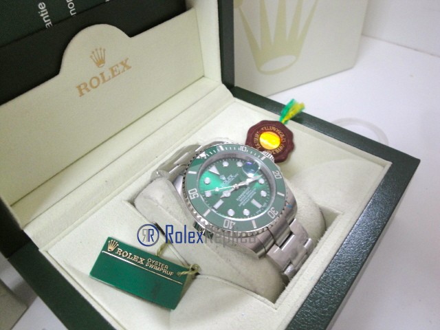rolex replica submariner ceramica ghiera verde hulk orologio replica copia imitazione - immagine 10