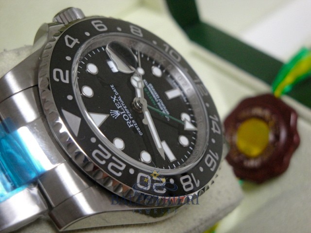 rolex replica GMT master II 116710LN nero ceramica orologio replica - immagine 9