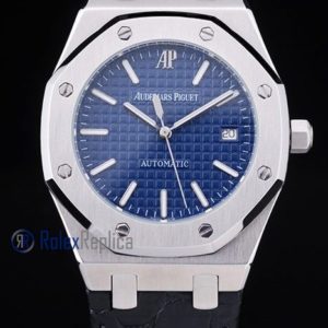 audemars piguet replica royal oak jumbo blu dial strip leather imitazione copia