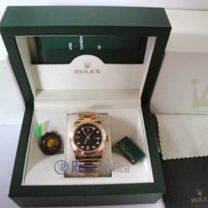 Alternative view of rolex replica daydate oro giallo black dial orologio replica copia imitazione