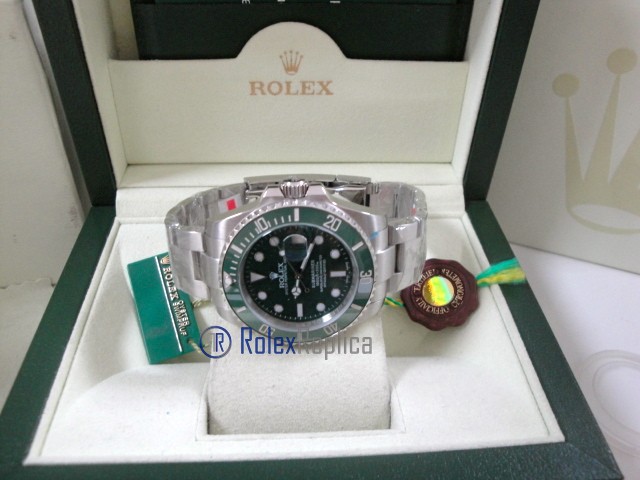 rolex replica submariner ceramica ghiera verde hulk orologio replica copia imitazione - immagine 13