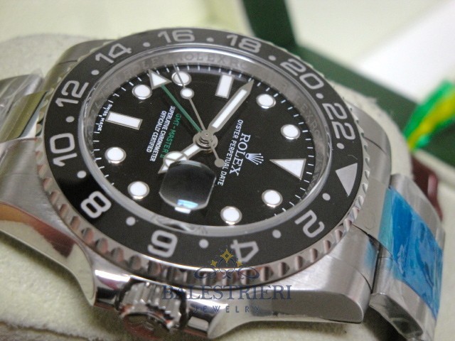 rolex replica GMT master II 116710LN nero ceramica orologio replica - immagine 11