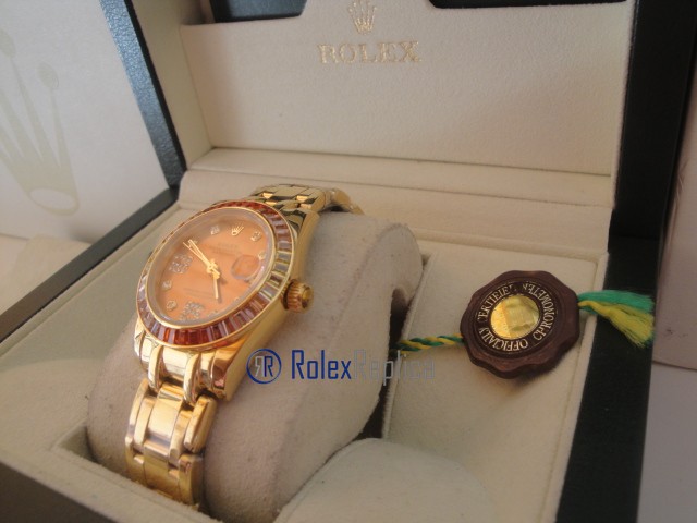 rolex replica pearlmaster oro giallo red yellow orologio imitazione - immagine 5