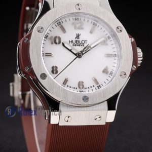 hublot replica big bang titanium white dial brown orologio copia