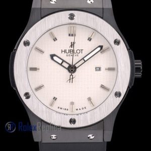 Alternative view of hublot replica big bang vendome acciaio white dial orologio copia